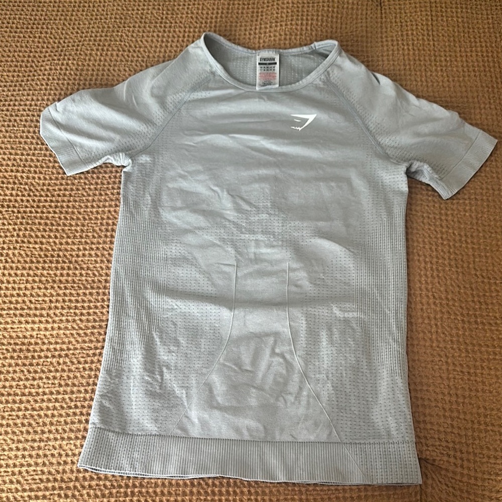 Gymshark Gray fitted Gym T-Shirt